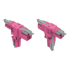 Conector T-De Distribución WAGO De 2 Polos Rosa - 890-1703