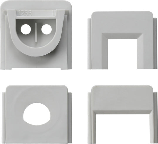 Gira Conjunto De Adaptadores De Entrada De Cable Doble Impermeable Montaje En Superficie - 000730 [2 Piezas]