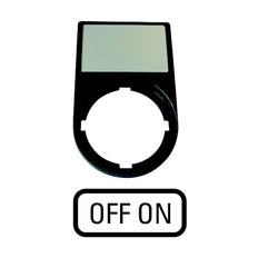 Eaton M22S ST GB10 Soporte De Etiqueta Con Leyenda Apagar Encender - 216499 [5 Piezas]