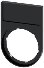 Siemens SIRIUS ACT Soporte De Etiqueta 12.5x27mm Negro - 3SU19000AG100AA0 [5 Piezas]