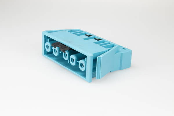 5 Pole Female DALI Chassis Connector Pastel Blue - 1698P5V [10 Pieces]