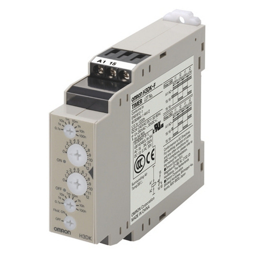 Omron H3DK-F Multirange Timer Relay 24-240VAC/DC - H3DK6006R