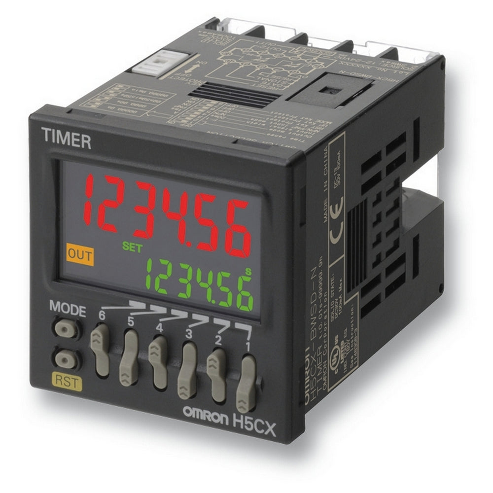 Omron H5CX Multifunction Digital Timer 48x48mm - H5CX6004H