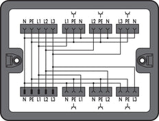WAGO Distribution Box Three Phase To Single Phase Converter - 899-631/100-000
