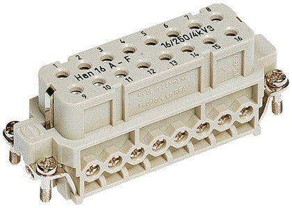 Harting Han A 16 Position Female Insert Connector - 09200162812