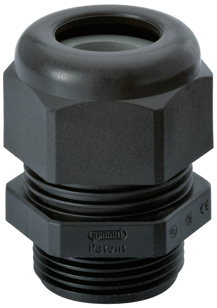 Hummel M12x1.5 Cable Gland Black HSK-K Series - 1218120150 [10 Pieces]