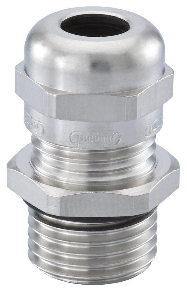 Hummel HSK-M M12 Nickel-Plated Cable Gland - 1609120050 [2 Pieces]