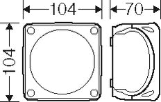Hensel FK 0402 Junction Box IP65 5P Fire Resistant - FK 0402