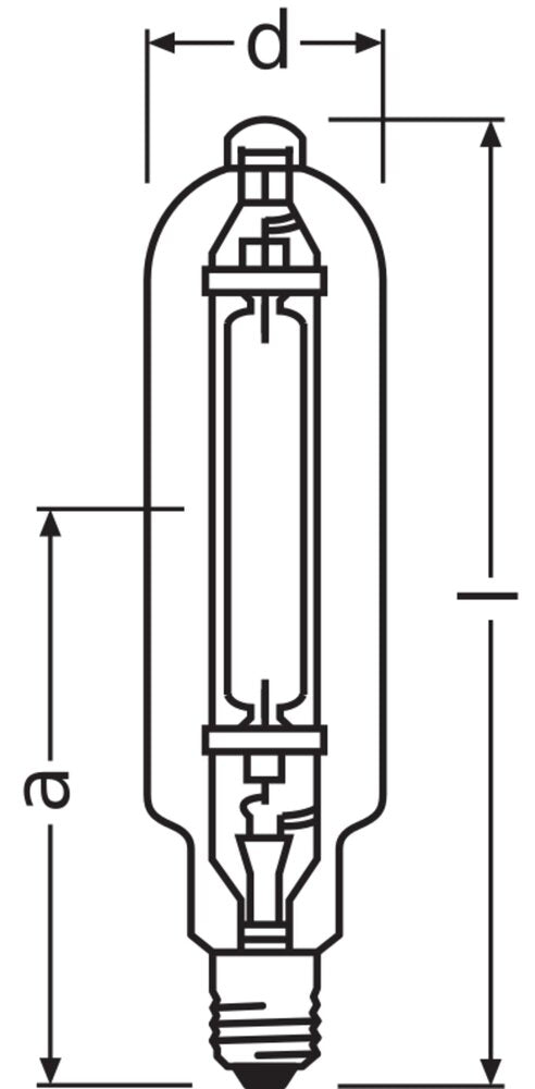 Osram Powerstar Hqi-T 2000W Lámpara De Halogenuro Metálico E40 - 4008321665379