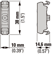 LED Dual Color Red Green Front Mount Element 24V DC - 180799