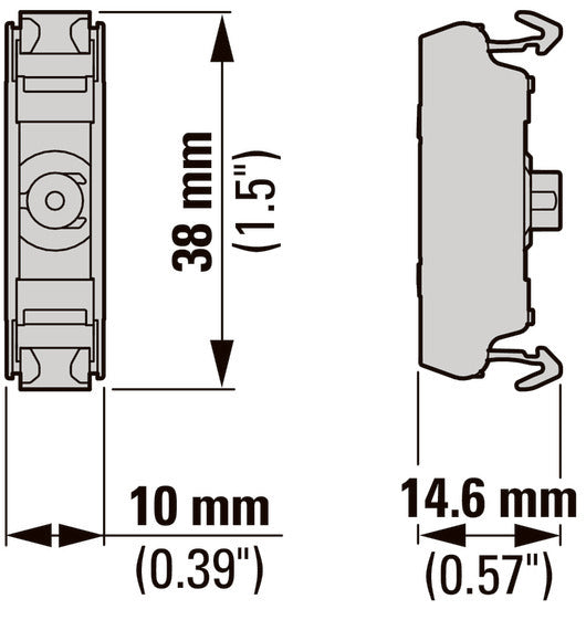 Front Mount Green LED Element 12-30V AC/DC - 180797