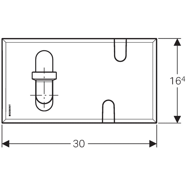 Geberit Alpine White Function Box Cover Plate - 116.426.11.1