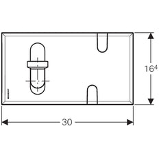 Geberit Alpine White Function Box Cover Plate - 116.426.11.1