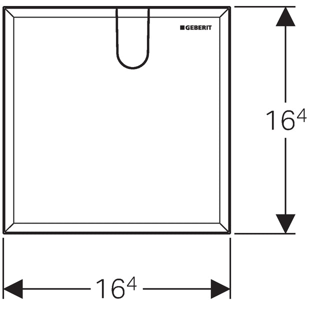 Geberit Alpine White Cover Plate For Built In Function Box - 116.425.11.1