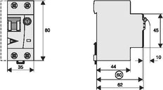 Interruptor Rcbo Premium 25A 30mA Tipo B 10kA - 170707