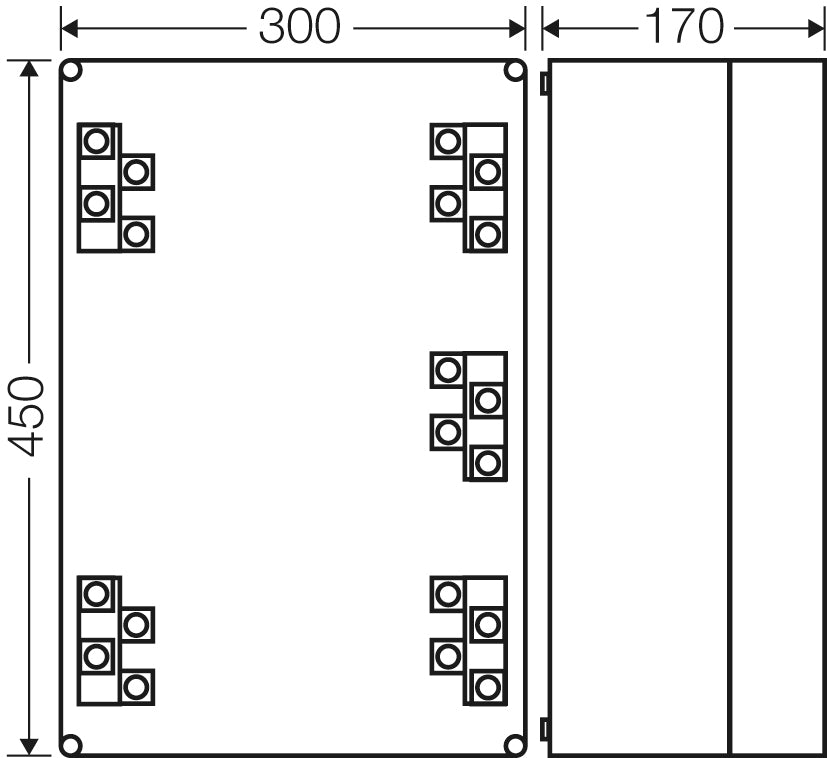 Caja De Conexiones Hensel K 7005 IP65 5-Polos 16-70mm² - K 7005
