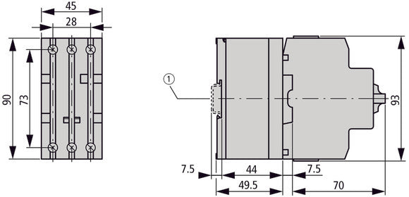 Eaton Limitador De Corriente De 3 Polos 63A 690V - 082881