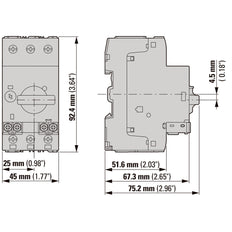 Eaton Standard Auxiliary Contact Block 1NO 1NC Front Mount - 208277