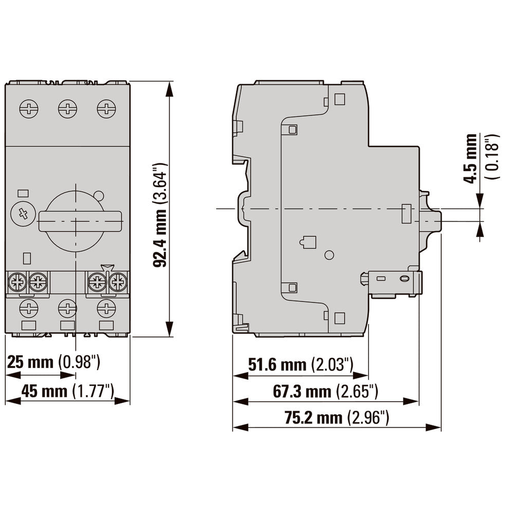 Eaton PKM0 6.3A Motor Protection Circuit Breaker - 072728