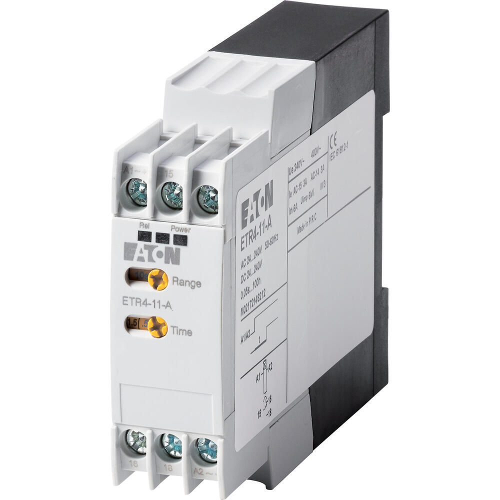 Eaton ETR4-11-A Industrial Time Delay Relay 24-240V - 031882