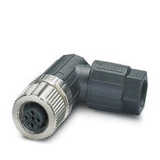 M12 5-Pin Angled Female Connector With Push-Lock Spring - 1424653