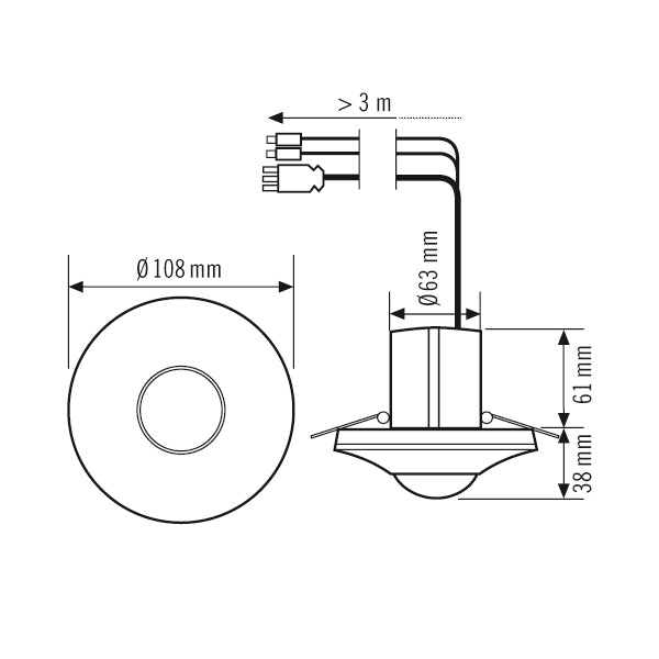 ESYLUX PD-C 360I/8 DUO DALI Detector De Presencia De Techo - EP10427824