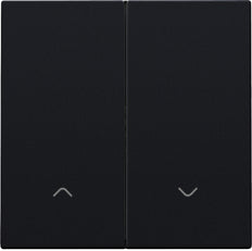 Black Coated Double Electronic Shutter Control Switch - 161-31006