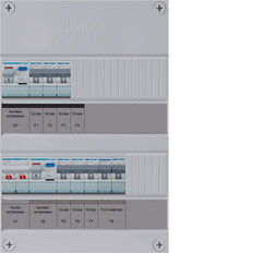 6 Group Distribution Box With Dual 30mA RCD Protection - VKZ33E-F
