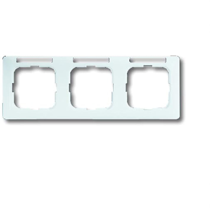 Triple Cover Frame With Text Panel Alpine White - 2CKA001754A4062