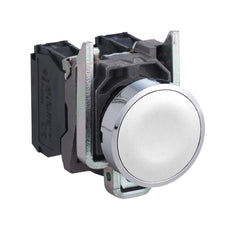 Schneider Electric XB4BA11 Metal Push Button White NO Contact - XB4BA11