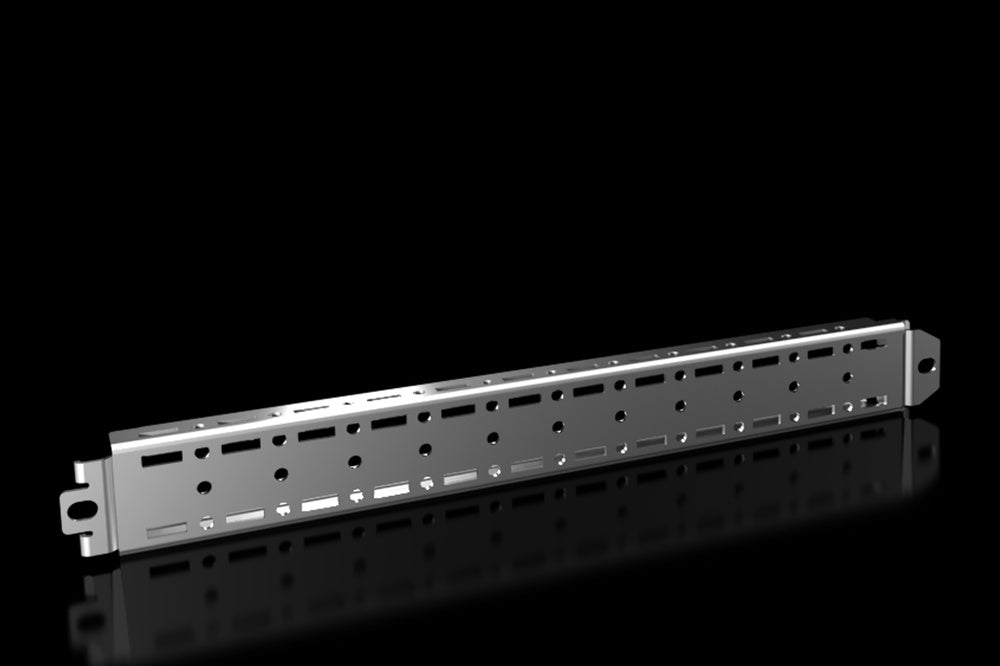 VX Mounting Rail 18x39mm 400mm Zinc Plated Steel Set - 8617700 [4 Pieces]