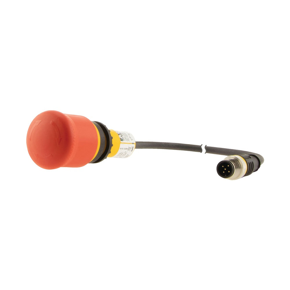 38mm Emergency Stop Button With M12 Connector - 191005