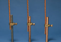 Bronze Ground Rod Clamp 3/8 Inch For Copper Bonded Rods - 158155