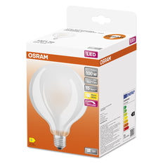 Osram Bombilla Globo Led E27 11W 2700K Regulable De Vidrio - 4058075112131