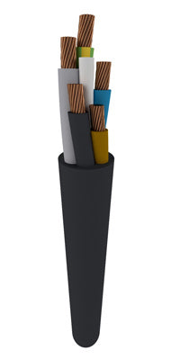 TKF Industrial Neoprene Cable H07RN-F 3G4 ECA - 187673 [5 Meters]