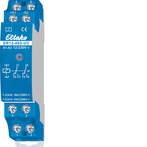 Eltako Er12-002-Uc Relé De Conmutación Doble 16A 250 V CA - 22002601