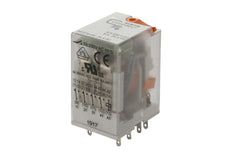 Metz 4-Pole Industrial Relay 24V AC With LED Indicator - 110017101407