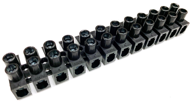 Regleta De Conexión Conex 12P Negra 10-25mm² 750V - CH PA60P12BK [2 Piezas]