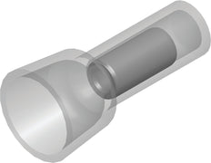 Insulated Copper End Connector 4.0-6.0mm² Transparent 100pk - CE130103 [100 Pieces]
