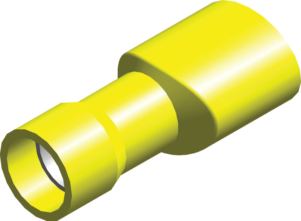 Conector De Espada Aislado De PVC 4.0-6.0mm² Amarillo - CE100301 [100 Piezas]