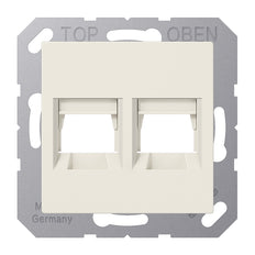 Jung AS500 White Dual Panduit Modular Jack Cover - A1569-2PAND