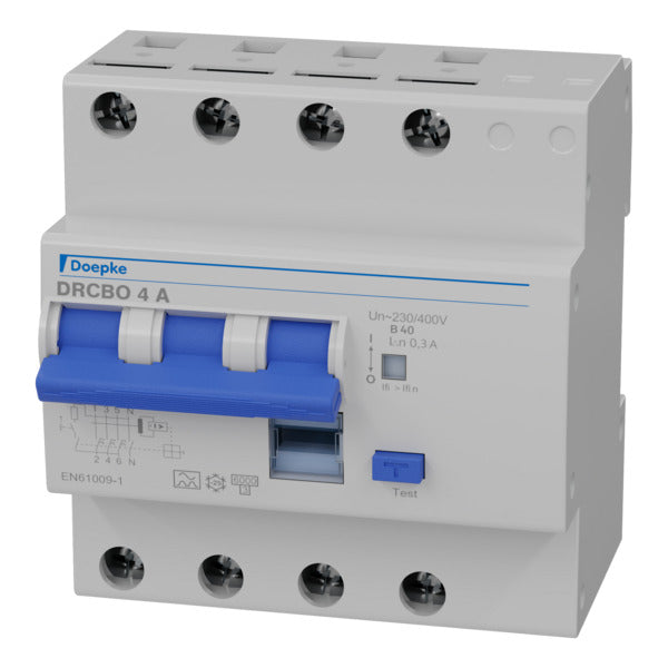 Doepke 40A Type A RCBO Circuit Breaker 300mA 3P+N - 09945118