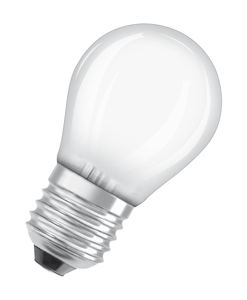 OSRAM LED Classic P40 4W E27 2700K Frosted Globe - 4058075437067 [2 Pieces]