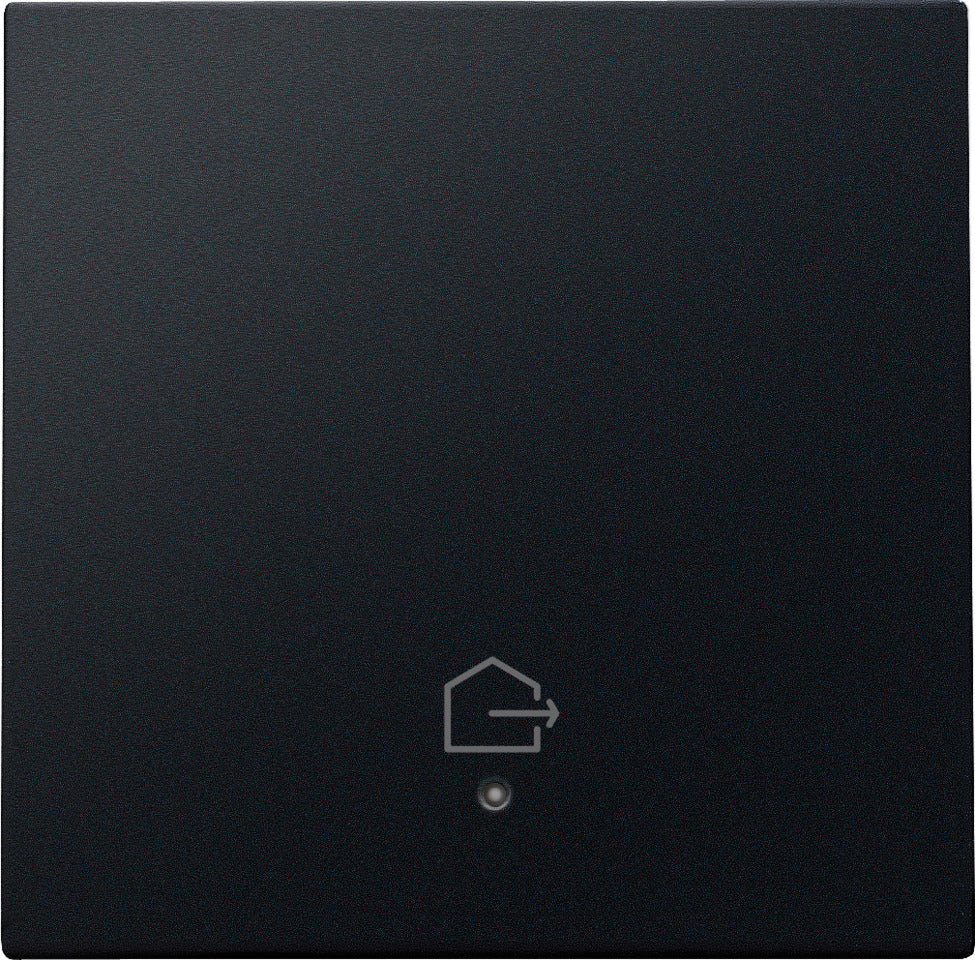 Niko Connected Smart Switch Finishing Set With Lens Black - 161-32902