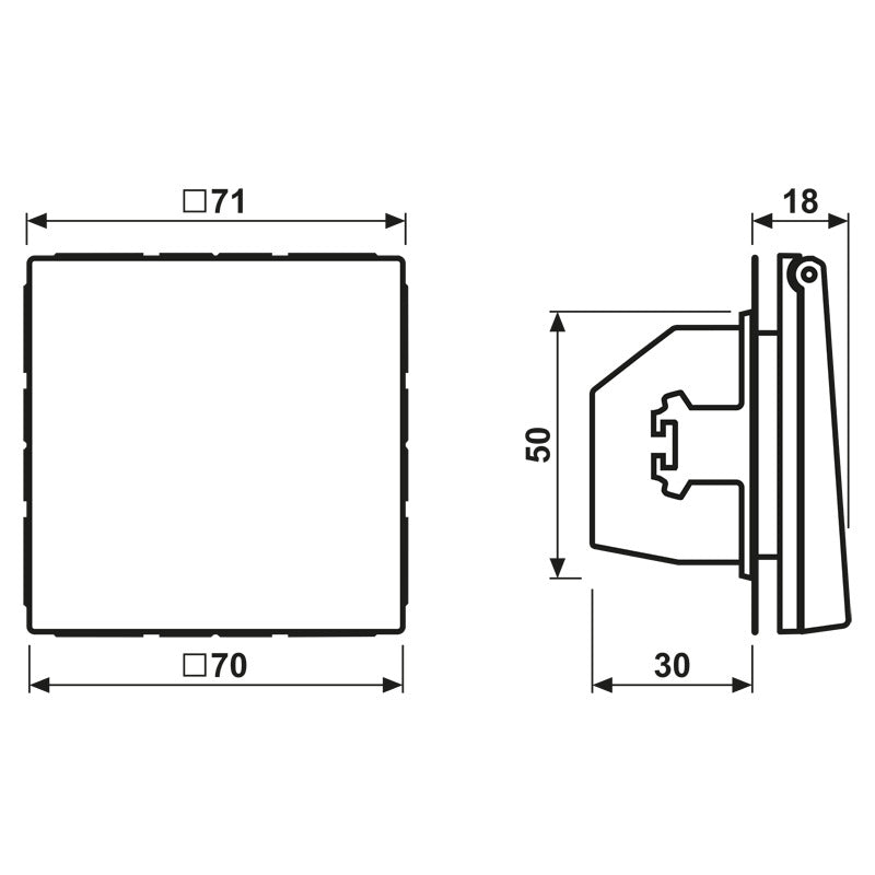 Jung LS990 16A Protected Wall Socket With Safety Cover - LS1520NBFKIKLWWM
