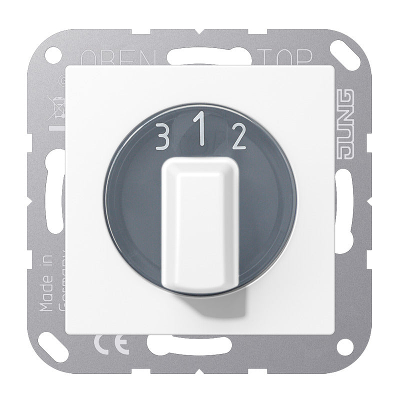 Jung AS500 Interruptor Monopolar De Tres Posiciones Blanco Mate - A1504.10NWWM