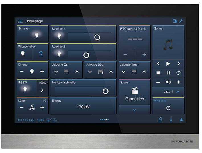 ABB Welcome IP Touch 10 Pantalla De Video Intercomunicador Negra - 2TMA130050B0058
