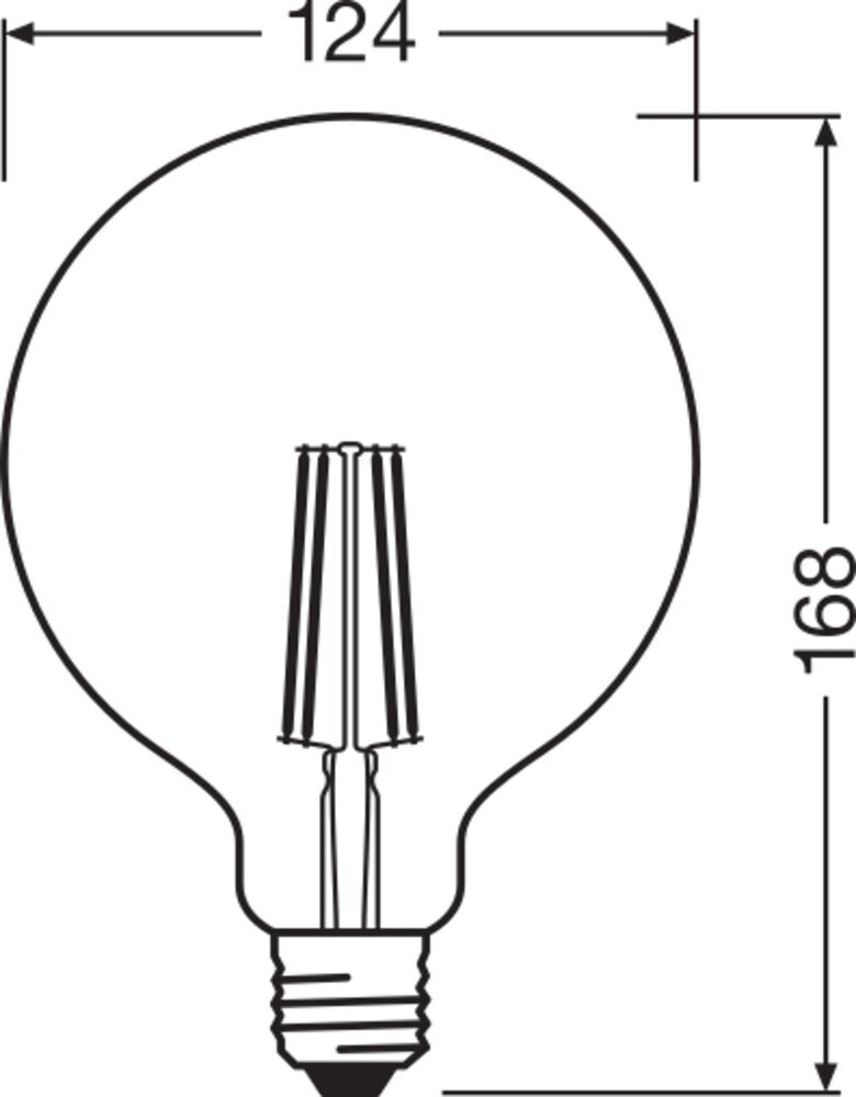LEDVANCE Smart+ WiFi Globe Filament LED E27 5.5W Dimmable - 4058075528291