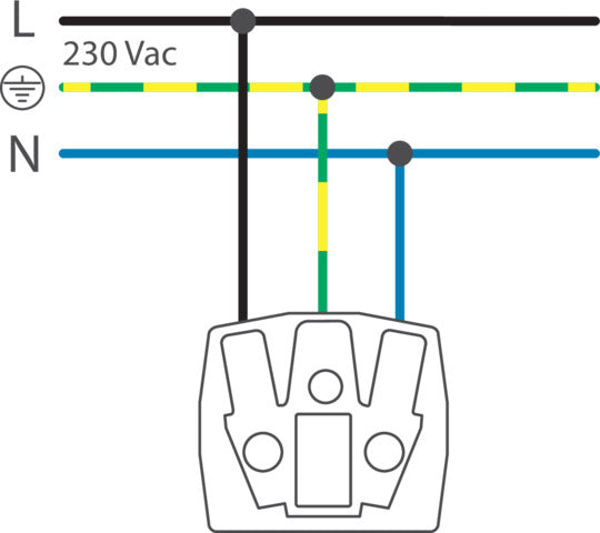 Toma De Corriente Exterior Negra Con Placa De Suelo IP55 - 761-36915