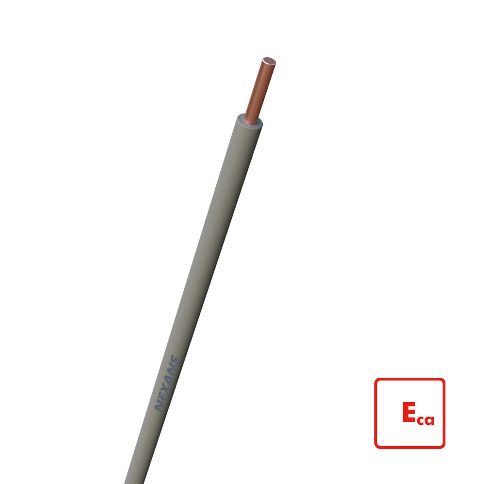 Nexans H07V-U Eca Installation Cable 1.5mm Grey 100m - 10564809 [100 Pieces]